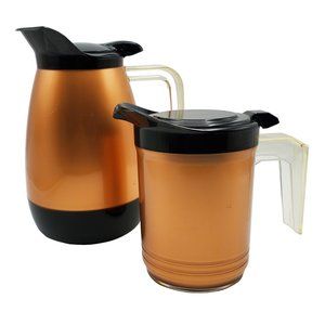 Coffee & Tea Servers Pitcher Carafe Beverage Handled Hot/Cold Thermo Insulated
